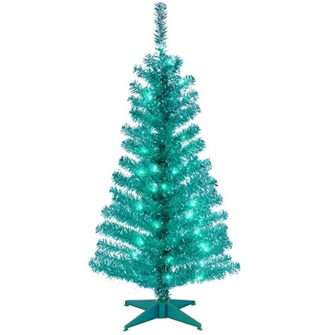 4ft Pre Lit Tinsel Artificial Christmas Tree Clear Lights Michaels