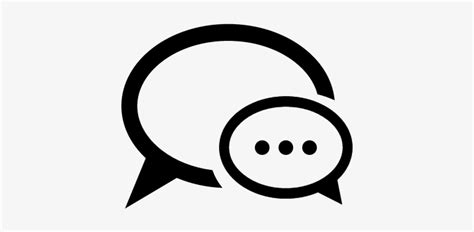 Round Chat Bubbles Vector Png Black Chat Icon Png Image Transparent