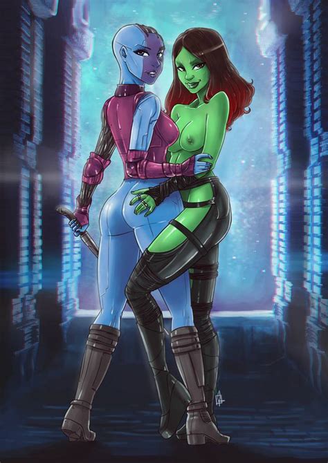 Nebula And Gamora Lesbians Nebula Porn And Pinups Luscious