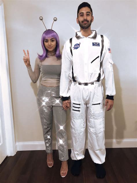 Alien And Astronaut Couple Costume Halloween Nasa Cute Couple