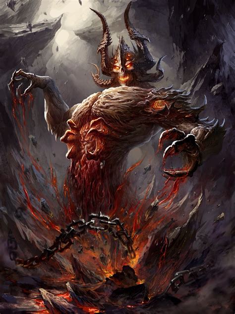 it rises dark fantasy art monster concept art fantasy demon