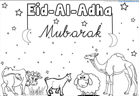 Free Eid Al Adha Colouring Pages The Mum Educates