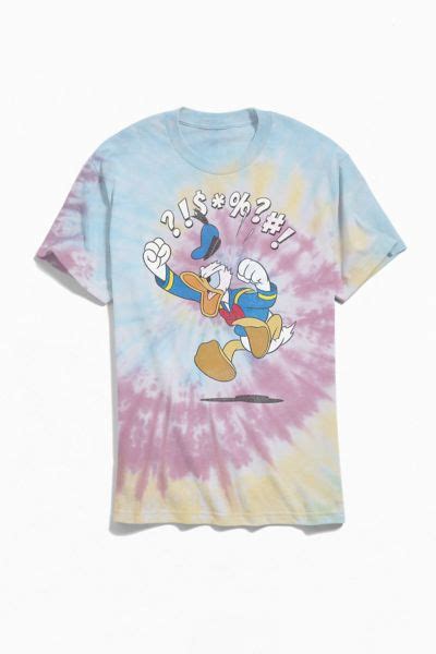 Disney Donald Duck Jumpin Tie Dye Tee Urban Outfitters