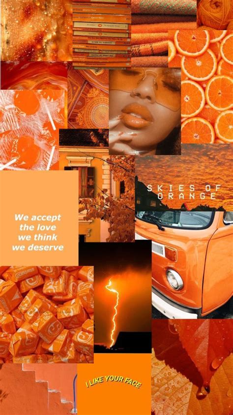 Aesthetic orange wallpaper - #Aesthetic #orange #Wallpaper | Fond d