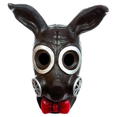 Black Bunny Rabbit Gas Mask Halloween Costume Accessory One Size 11