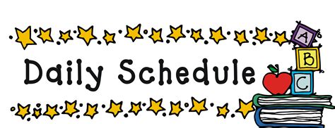 All images are 300dpi for be BELLANDO, DEBBIE-Fifth Grade / Daily Schedule