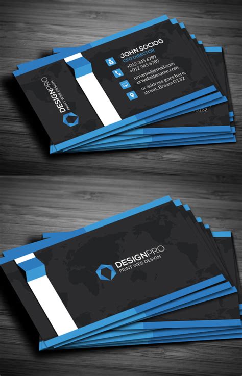 9 unique and modern business card templates for you to edit and download. Modern Business Cards Design: 26 Creative Examples ...