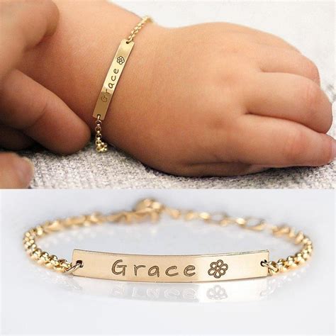 Bracelet De Nom De Bébé Personnalisé Pour Cadeau Rosefeelsfr