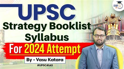 Upsc Strategy Booklist Syllabus For 2024 Attempt StudyIQ IAS YouTube