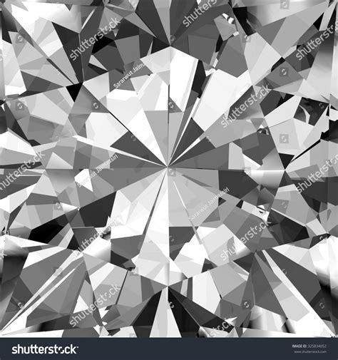 Realistic Diamond Texture Close Up 3d Stock Illustration 325834052