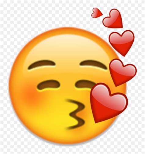 Blushing Kissing Emoji Clipart Png Download Kiss Emoji Png