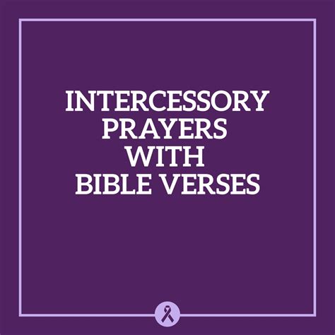 Intercessory Prayer Points With Bible Verses Prayer Points