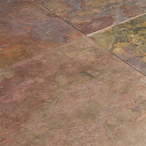 Multi Classic 16x16 Gauged Slate Tile Floor Tiles Usa