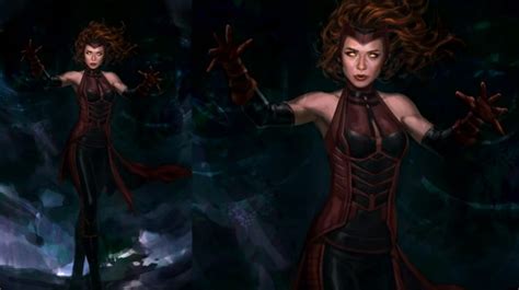 Early Marvel Studios Concept Art Shows Scarlet Witchs