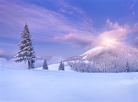 Clouds Landscape Nature Mountains Sky Winter Snow Wallpapers Hd