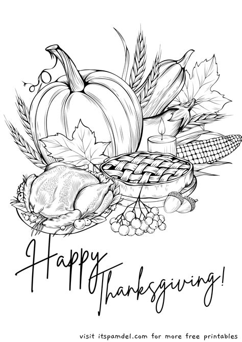 Free Printable Thanksgiving Coloring Pages For Kids Its Pam Del