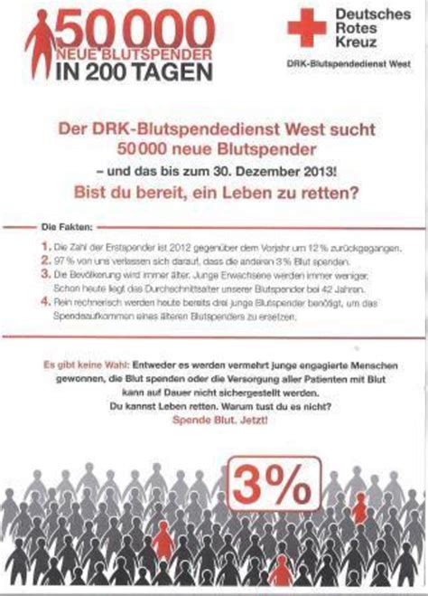 Gelten für das blutspenden voraussetzungen? "Alle 15 Sekunden......" - Velbert-Langenberg