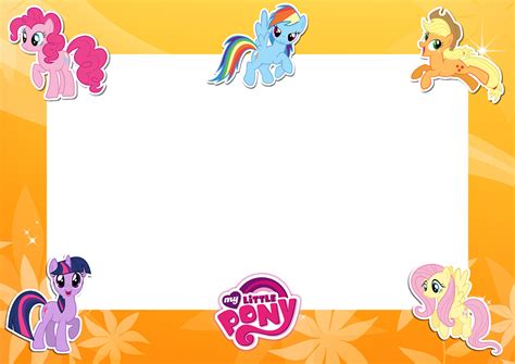 My Little Pony Friends Yellow Png Frame Printable Png Frames