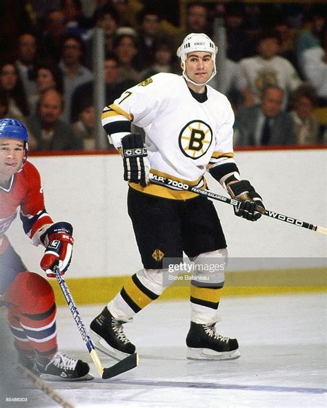 Boston Ma 1980s Ray Bourque Of The Boston Bruins Skates In Game