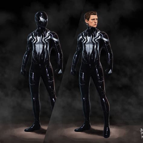 √ Black Venom Spiderman Costume