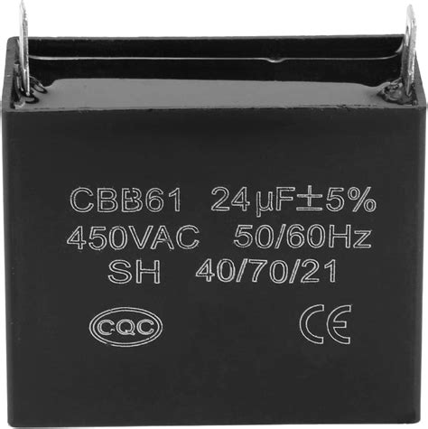 starting capacitor cbb61 starting capacitor generator 450v ac 24uf 50 60hz for 400