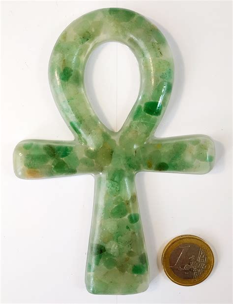 Croix De Ankh Ou Croix De Vie En Pierres D Aventurine Etsy