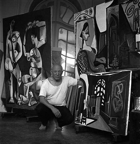 P0895 Picasso With La Coiffure Villa La Californie France 1956web