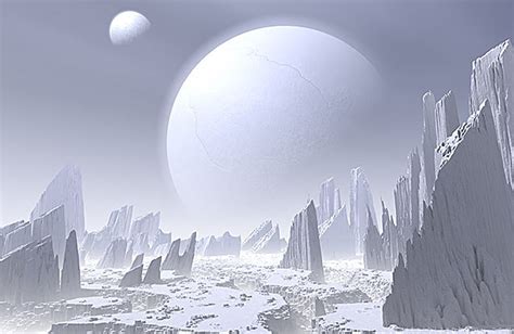 Borealis Art Planets Fantasy Frozen World Icy Landscapes Frozen