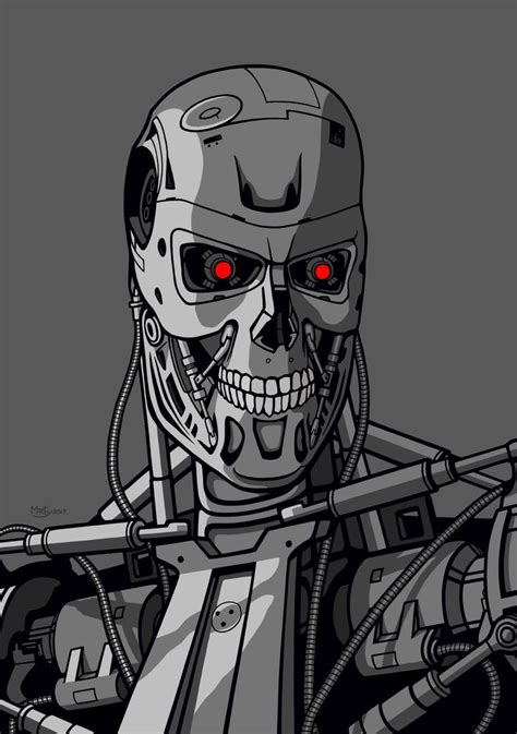 T 800 Terminator By Martyarty On Deviantart Terminator Robot Concept