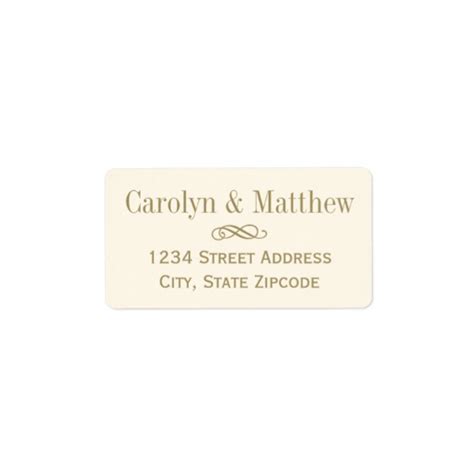 See more ideas about wedding address labels, address labels, labels. Elegant Flourish (Gold Ivory) Wedding Address Labels ...