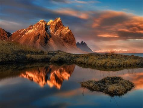 The Horny Mountains Of East Iceland Vestrahorn Brunnh