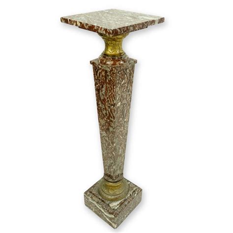 Bronze Mounted Rouge Marble Pedestal Kodner Auctions