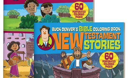 Buck Denvers Bible Coloring Book Old And New Testament Stories