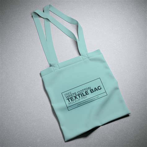 Free White Cotton Textile Bag Mock-up Psd on Behance