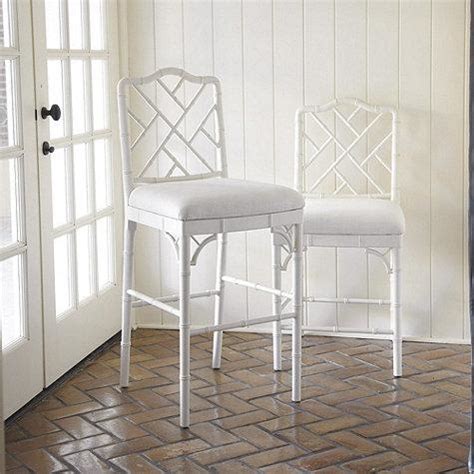 terra bamboo swivel counter height bar stool  white