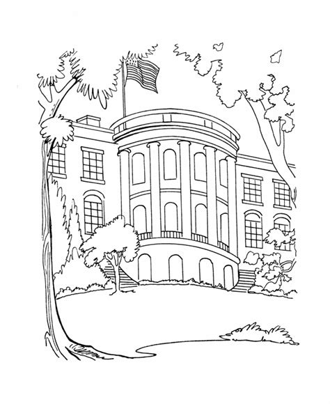 The White House coloring pages | US History Coloring Sheet Pages