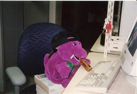 Drunk Barney The Dinosaur