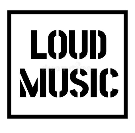 Loud Music Rubber Stamp Stock Vector Illustration Of Intense 102004850