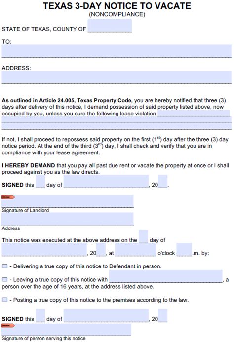 Forms 10/10, features set 10/10, ease of use 10/10, customer service 10/10. Notice To Vacate Property Template | PDF Template