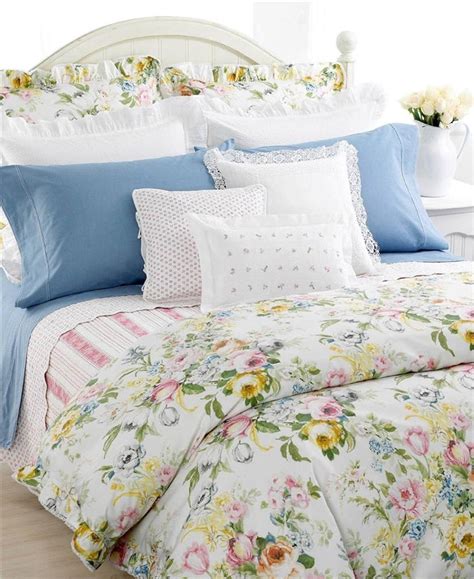 Ralph Lauren Home Lake Pastel Floral 11p Queen Duvet Comforter Cover