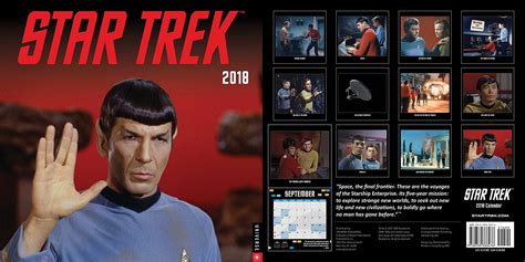 A Collection Of New STAR TREK Calendars Debut For 2018 TrekCore