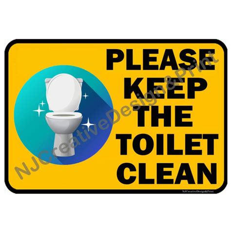 Please Keep The Toilet Clean A4 Laminated Signage Shopee Philippines