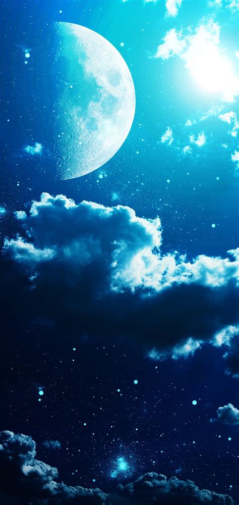 Full Moon And Stars Wallpapers On Wallpaperdog