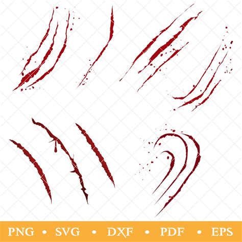 Dripping Blood Handprint Svghalloween Blood Set Bloody Hands Svg