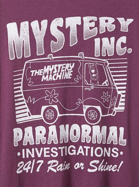 Plus Size Classic Fit Crew Tee Cotton Scooby Doo Mystery Machine