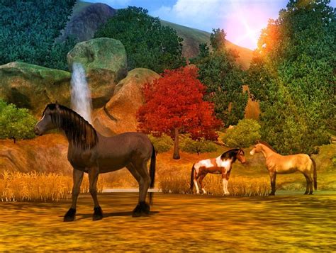 Sims 3 Pets Wild Horses Horses Pets Horse Camp