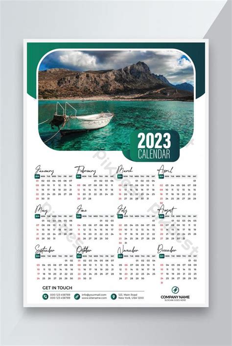 Wall Calendar 2023 Design Print Template Eps Free Download Pikbest