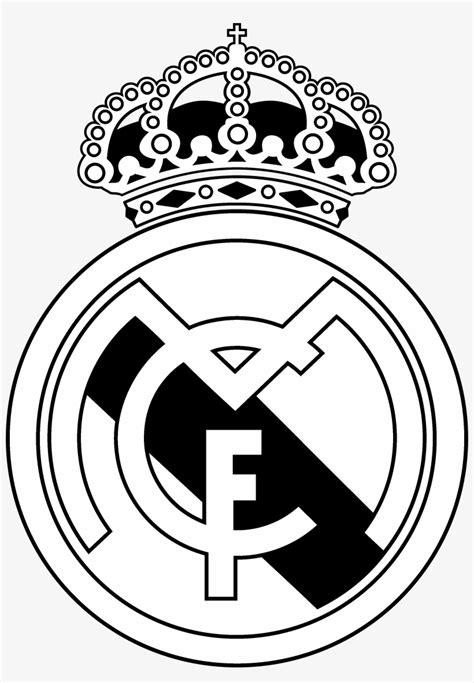 Real Madrid Club De Futbol Logo Black And Ahite Logo Real Madrid
