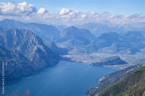 View Of Lake Garda From Monte Baldo Stock Photo Adobe Stock
