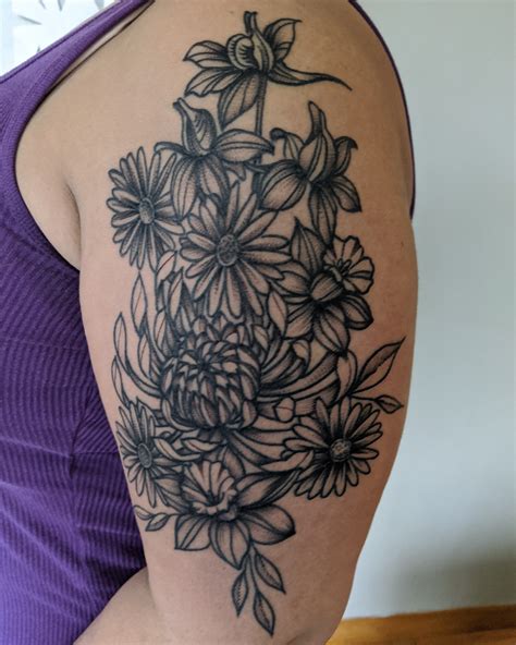 Birth Flowers By Month Tattoo